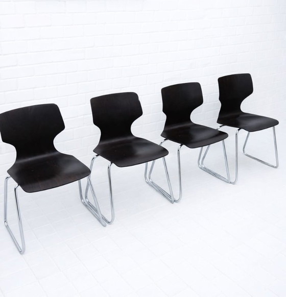 Image 1 of 4 x Flötotto Pagholz chairs