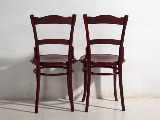 Antique set of 4 bentwood Thonet chairs – Central Europe, circa 1900 – Dining chairs, Metal (photo 37 of 40)