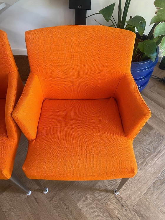 Image 1 of B&B Italia Melandra Antonio Citterio Oranje Eettafel Stoelen