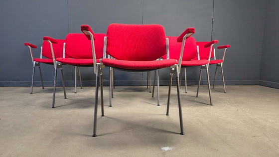 Image 1 of Chaises d'appoint vintage DSC 106 de Giancarlo Piretti pour Castelli, années 1970 - lot de 6