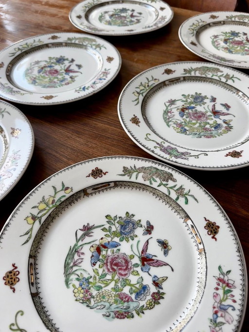 Set of 6 decorative Chinese style plates