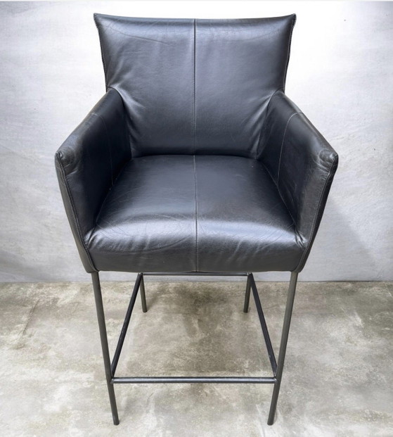 Tabourets de bar Jess Design "Forward" | Set de 3 | Cuir Noir | Excellent État! – Leather, Metal (photo 10 of 15)