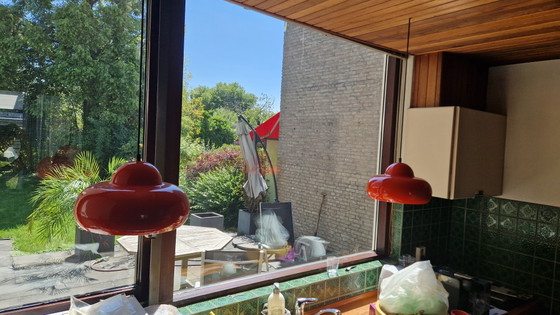 2 x Space Age Pendant Lamp – Glass (photo 2 of 9)