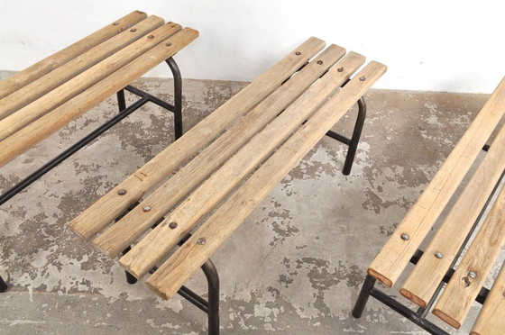 Image 1 of Vintage industrial bench/dressing room bench, 1950s