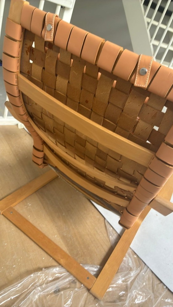 POANG Stoel Limited Edition (1999) – Ikea, Kuipstoelen, Leather, Wood (photo 3 of 6)