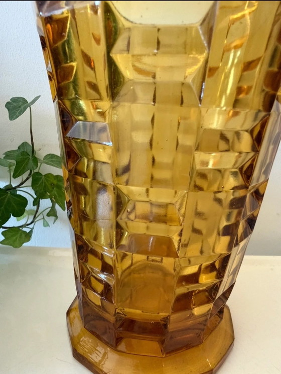 Vaso in vetro ambrato – Vasi, Glass, Geometrisch (photo 4 of 5)