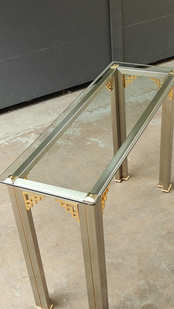 Image 1 of Tavolino laterale Hollywood Regency Maison Jansen Design 