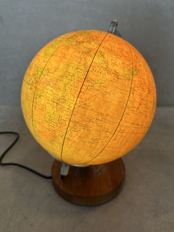 Mappamondo Vintage 1980/ Illuminazione - Vetro – Räth, Lampade da tavolo, Wood, Glass (photo 7 of 12)