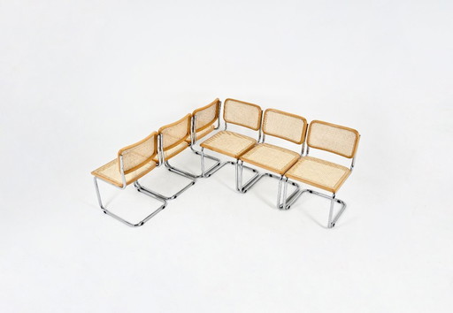 Dining Chairs Style B32 by Marcel Breuer, Set of 6