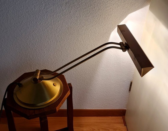 Image 1 of Lampe de banquier lampe de bureau lampe de piano Hollywood Regency Heinz Neuhaus