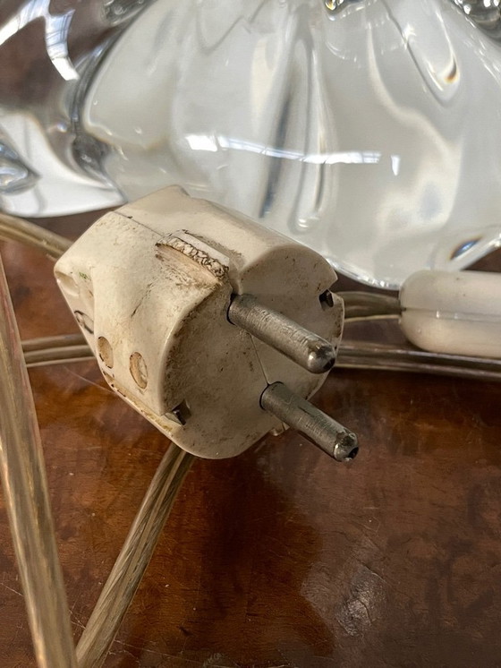 Image 1 of Vintage French Baccarat Table Lamp