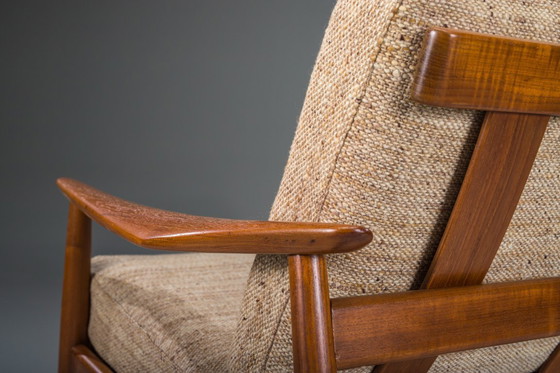 Image 1 of Deense moderne zitset in teakhout van Arne Vodder voor France & Søn, jaren 60, set van 3