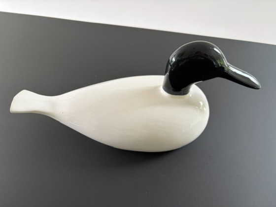Image 1 of Vintage Scandinavian ceramic duck – stylized design – 32 cm