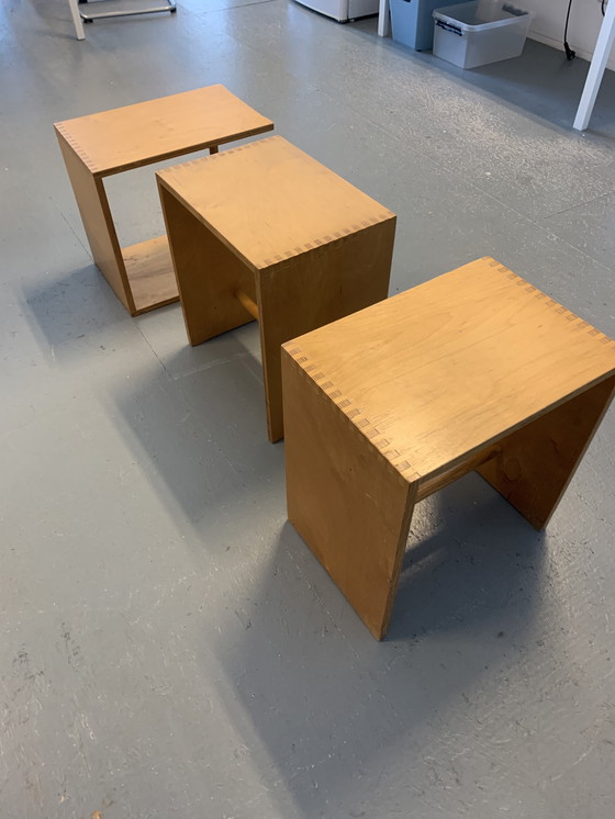 Image 1 of Max Bill Zanotta Modular Cube / Side Table - Iconic Design