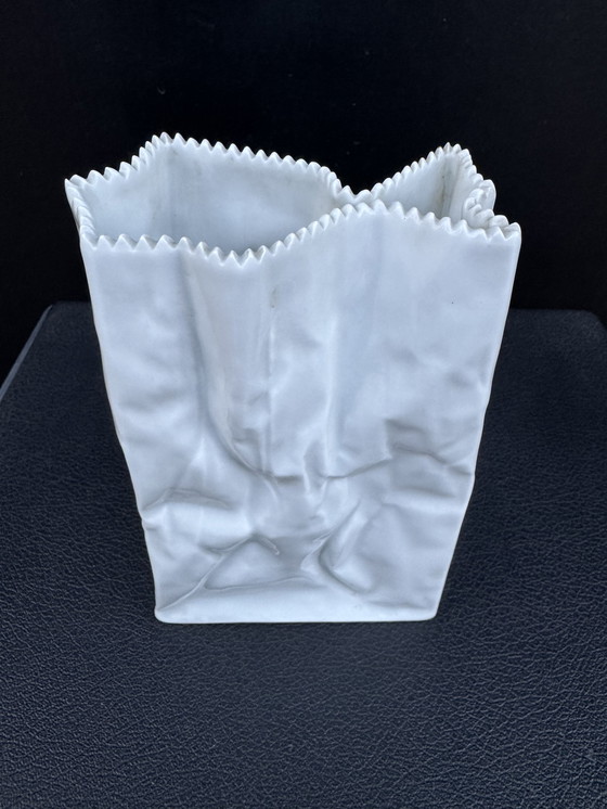 Image 1 of Tapio Wirkkala Rosenthal „Papiertüte“-Vase, 1970er Jahre