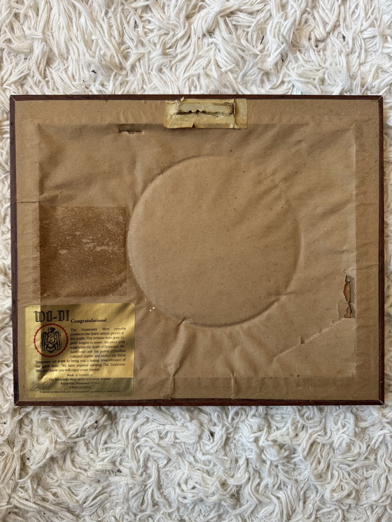 Image 1 of Marble engraving painting of a bear by Don Northcutt