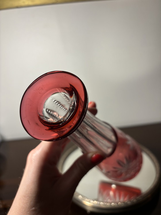 Caraffa Saint Louis Overlay Pre 1936 – Bicchieri e caraffe, Crystal (photo 12 of 13)