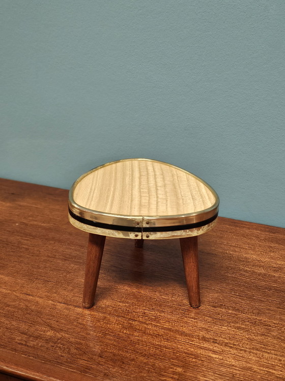 Image 1 of Mini Vintage Plant Table Small Table Side Table Cactus Windowsill