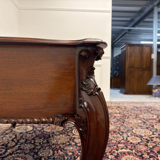 Scrivania Classica Antica Inglese – Scrivanie, Leather, Wood (photo 10 of 22)