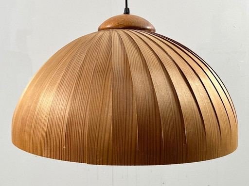 Ceiling lamp/ceiling light by Hans Agne Jakobsson, teak, Sweden, 1970s