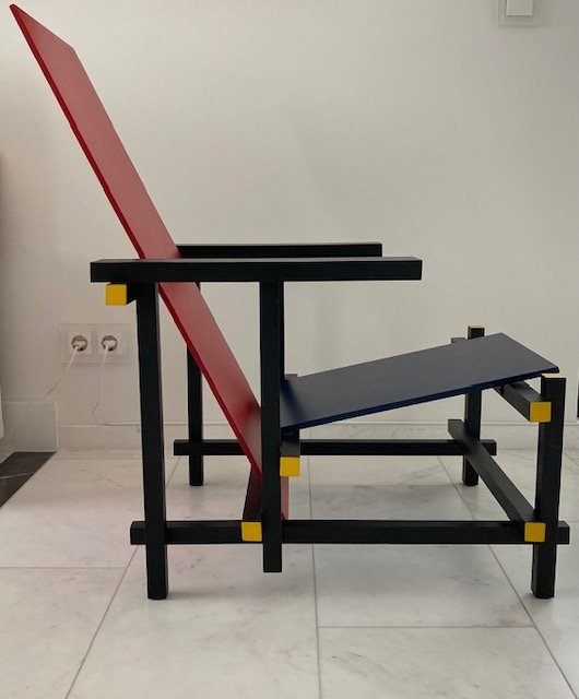 Image 1 of Rot-blauer Stuhl Gerrit Rietveld