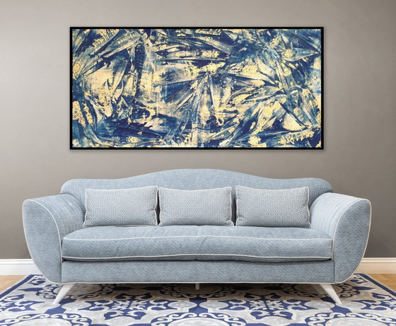Jürgen Angeler - Blue Golden Fossils – Paintings & Drawings, Canvas (photo 11 of 16)