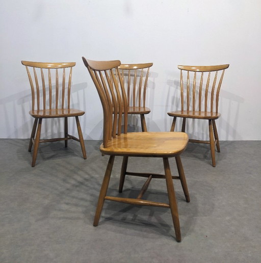 Quattro sedie svedesi vintage Akerblom