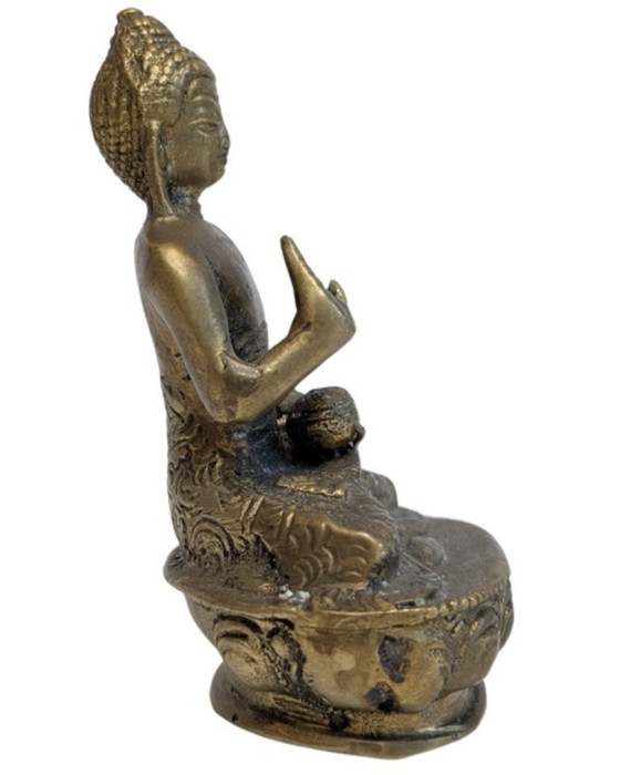 Antique Sino-Himalayan Bronze Buddha in Abhaya Mudra – Decorative Objects (photo 3 of 7)