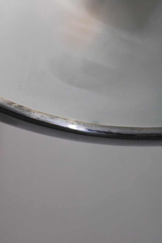 Image 1 of 1930 Bauhaus / Functionalist Verchroomde Kroonluchter "UFO" van Josef Hurka voor Napako, Tsjecho-Slowakije