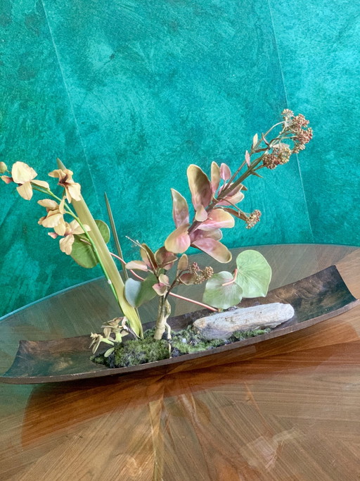 Escultura "Orquídeas de la ilusión" de Emilio Robba – Barco de ébano filipino – – decoratieve objecten, Wood (photo 2 of 15)