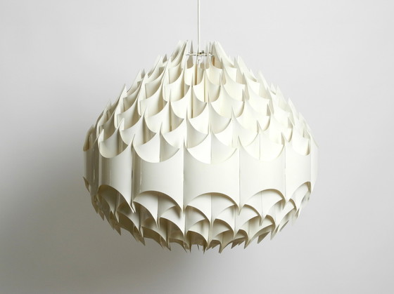 Image 1 of Rara lampada a sospensione XXL Rytmic di Havlova Milanda 1969 per Vest | Prodotta in Austria | Ø 68 cm