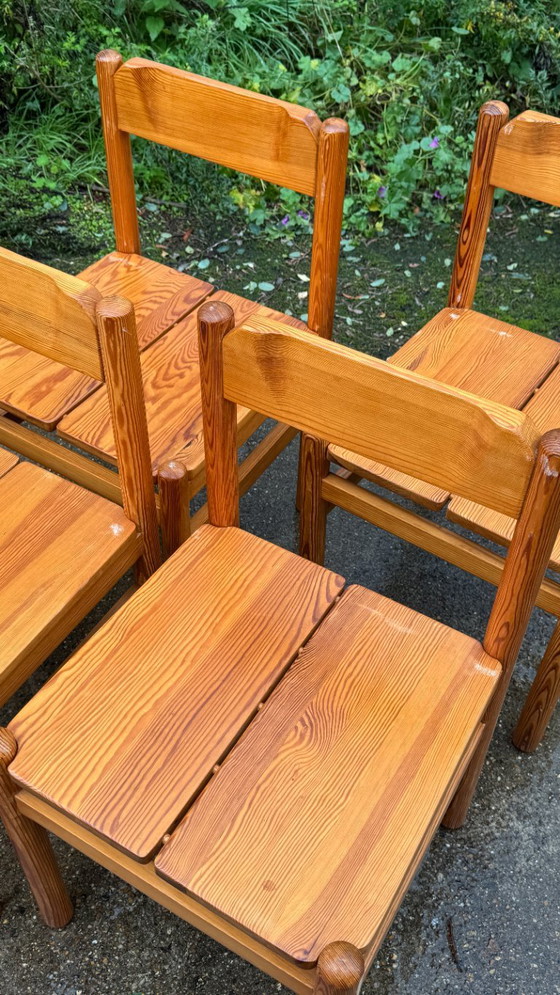 4x sedie vintage in pino – Sedie da pranzo, Legno (photo 4 of 9)