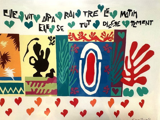 Image 1 of Ensemble de deux estampes modernistes en couleurs d'après Henri Matisse : Les Mille et Une Nuits (1950) et la série Jazz (1947)