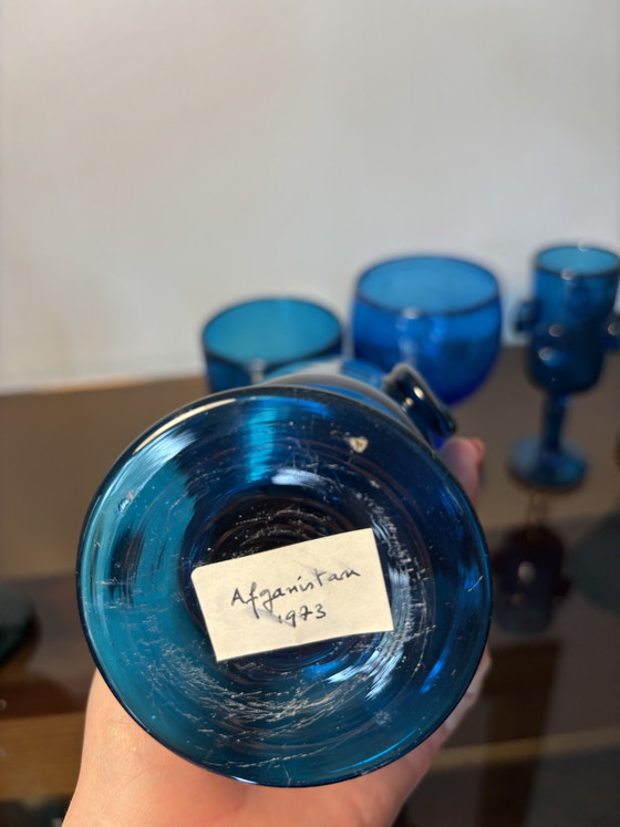 6 Verres Hand Made Afghanistan – vintage Afghanistan, Glass & Decanter, Glass (photo 10 of 15)