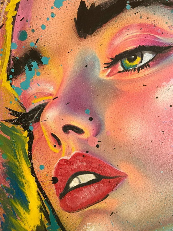 Image 1 of NO1R - Déjalo brillar - Pintura de artista