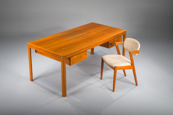 Image 1 of Mid-Century Modern Teak Schreibtisch, 1970er Jahre