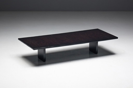 Rectangular Bamboo Coffee Table by Axel Vervoordt, Belgium, 1980s