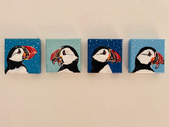 Image 1 of portrait of a puffin