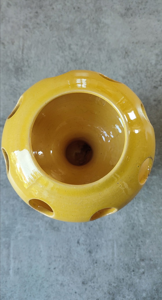 Image 1 of Jean Garrillon ceramic crocus pot