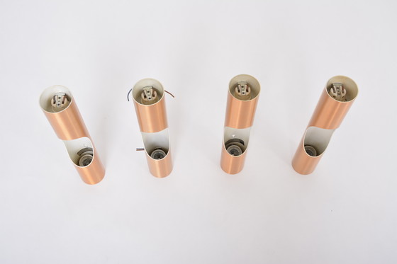 Image 1 of Mid Century Fuga Metall-Wandleuchten von Maija Liisa Komulainen für Raak, 1964, 4er-Set