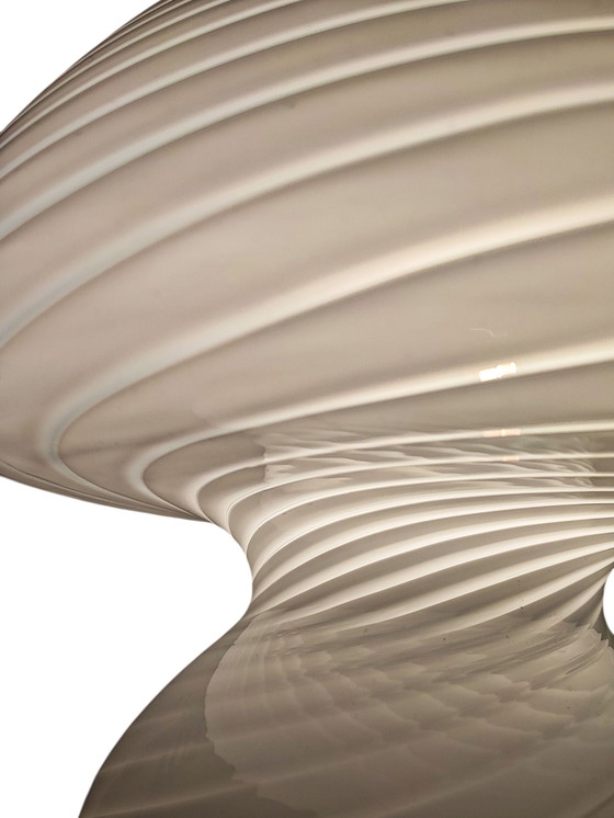 Image 1 of Lampada a forma di fungo XL a spirale di De Majo Murano, anni '70