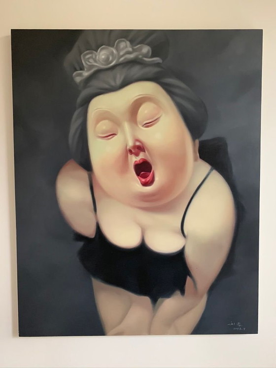Tang Buddhist Lady, 2008, Dipinti e disegni, Tela, Altro, Nero, Figuratief (foto 5 di 10)