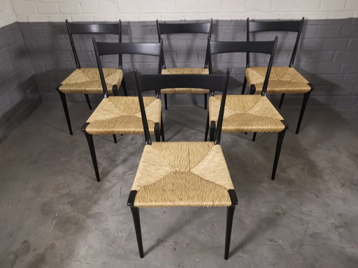 6 x fully restored S2 S11 chairs by Alfred Hendrickx for Belform