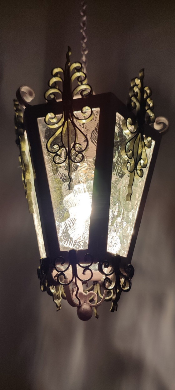 Image 1 of Lampada da soffitto o lanterna, Spagna, anni '80