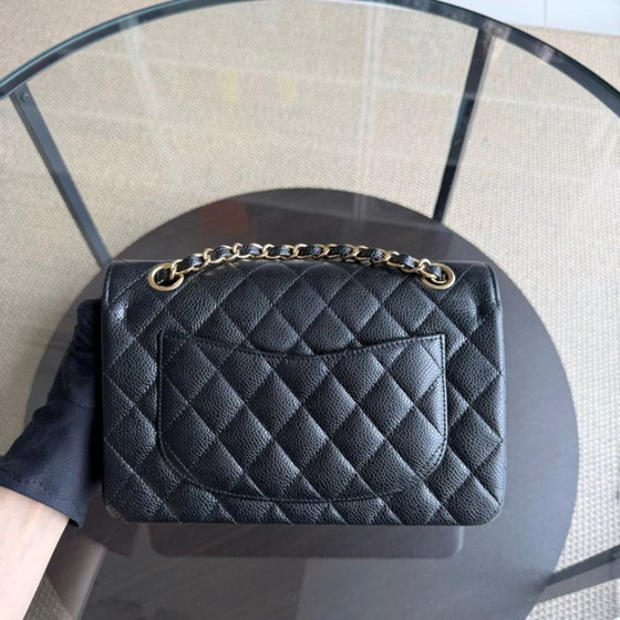 Image 1 of Chanel Classic Flap Small - Caviar 23CM Quilted Black Gold Hardware
