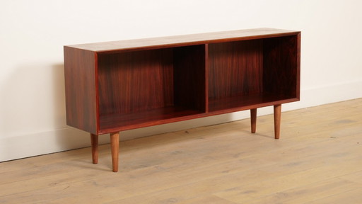 Bibliothèque vintage | Bois de rose | Boîtier à disques