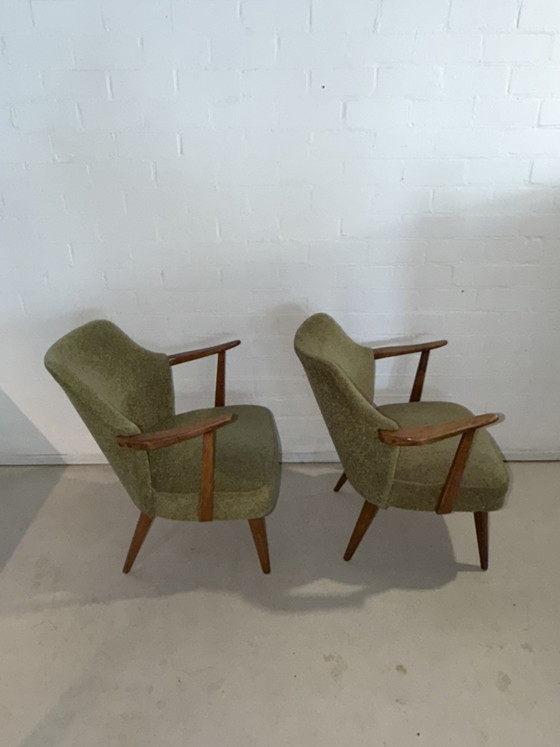 Fauteuils vintage – Wood, Textile (photo 9 of 13)