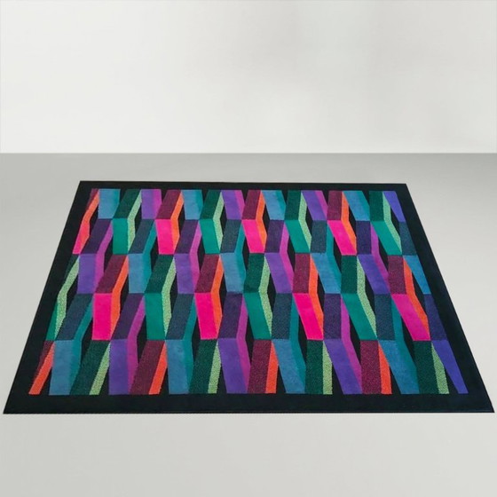 Superbe Tapis de Laine Postmoderne Italien des Années 80 par Missoni pour T&J Vestor. – Wool (photo 3 of 14)