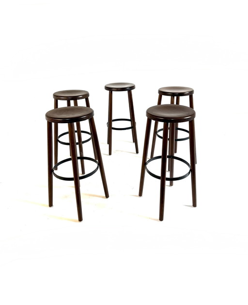 5 tabourets de bar brutalistes vintage des années 70