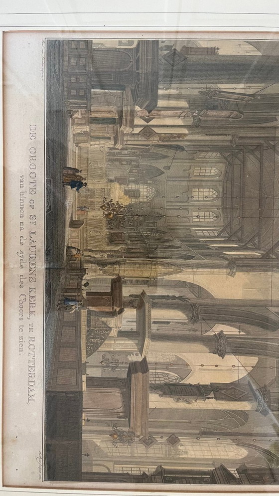 Incisione della St Laurenskerk Rotterdam 1760 – Dipinti e disegni, Legno (photo 2 of 5)